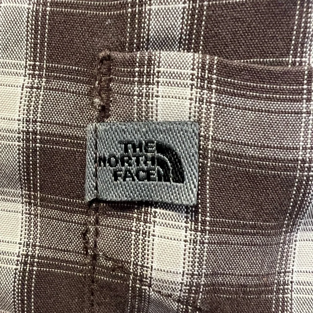 The North Face Plaid Short Sleeve Button Down Shirt Size Mens XL